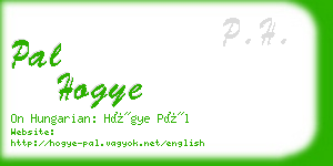 pal hogye business card